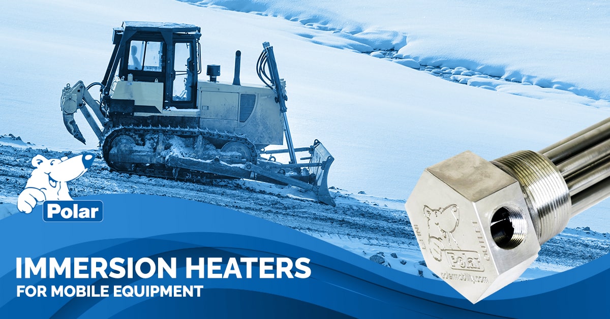 Immersion heaters for mobile equipment