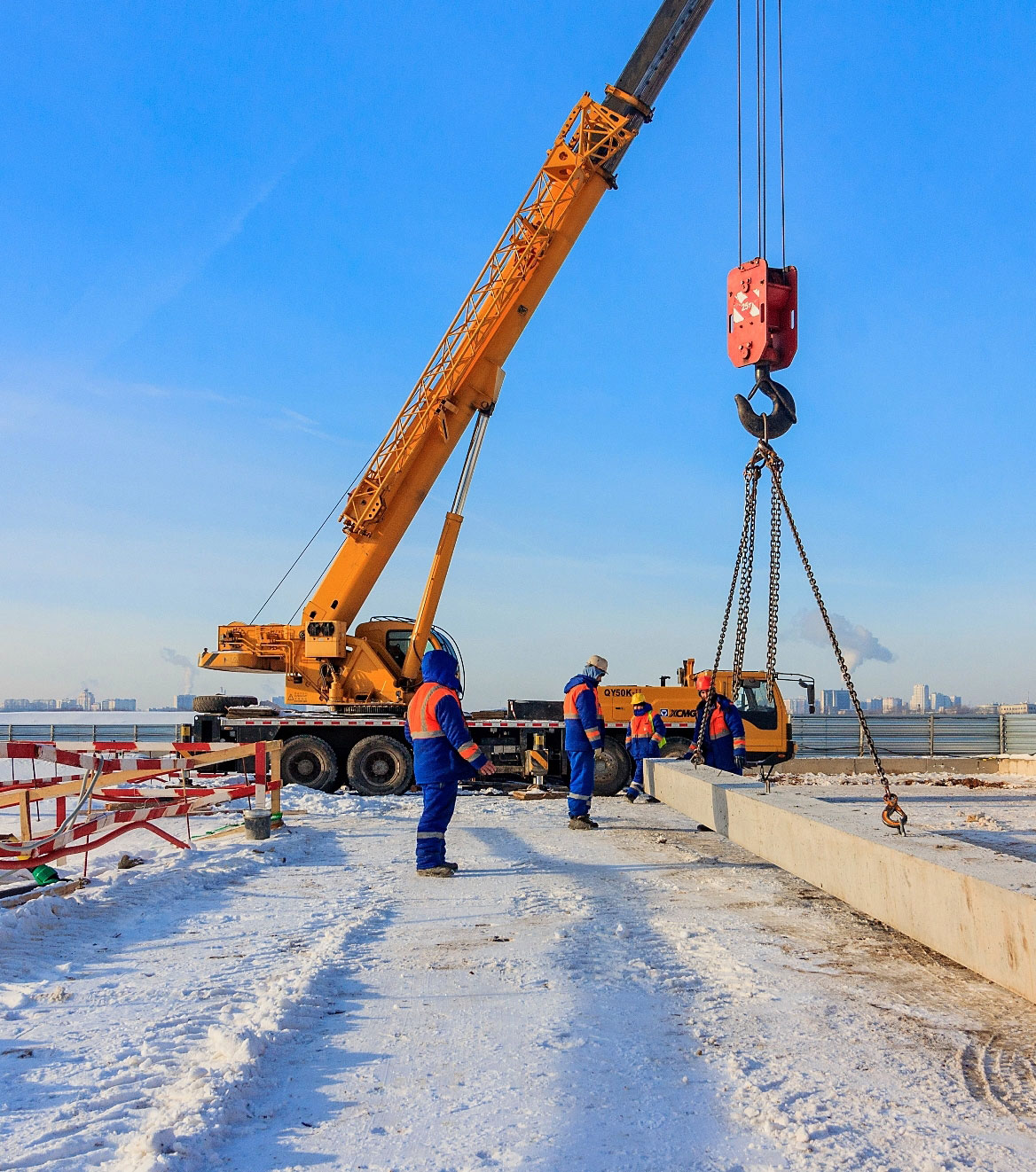 Heavy equipment in snow 2